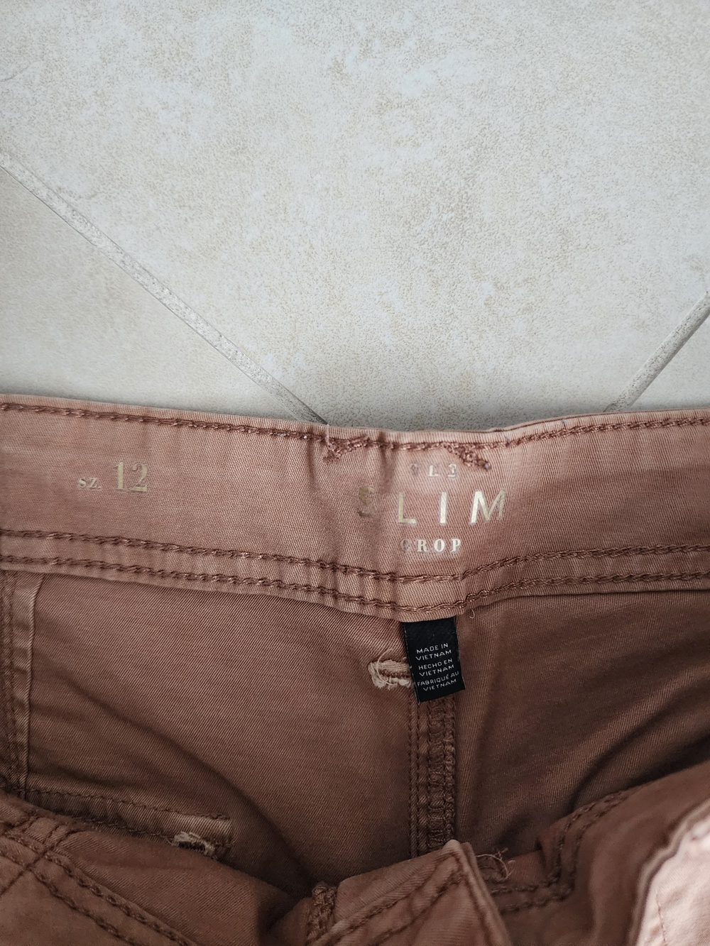 White House Black Market Cropped Utility Pants in Brown - Picture 2 of 2